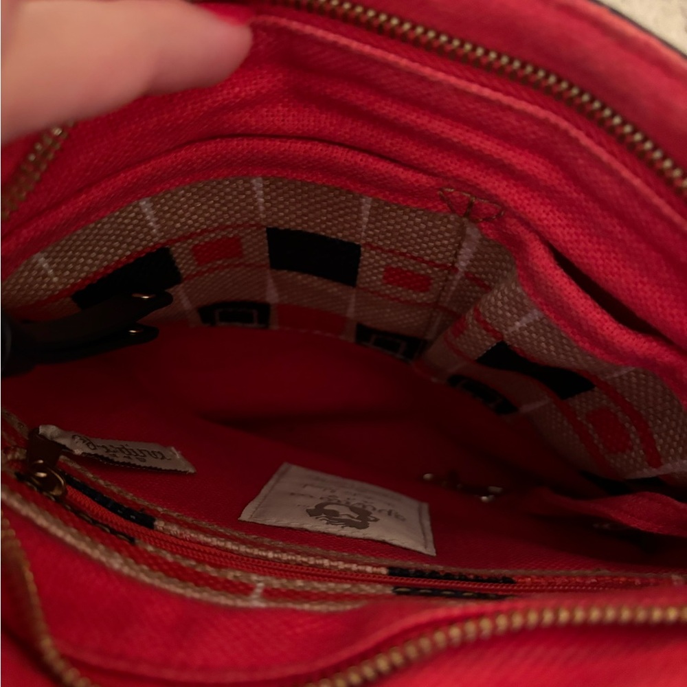 Spartina 449 Quarterdeck Navy Trim Plaid adjustable crossbody/shoulder bag - Picture 5 of 11